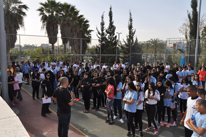 ‎بالصور: كرنفال رياضي في ثانوية أجيال يافا ملئ بالتحديات 